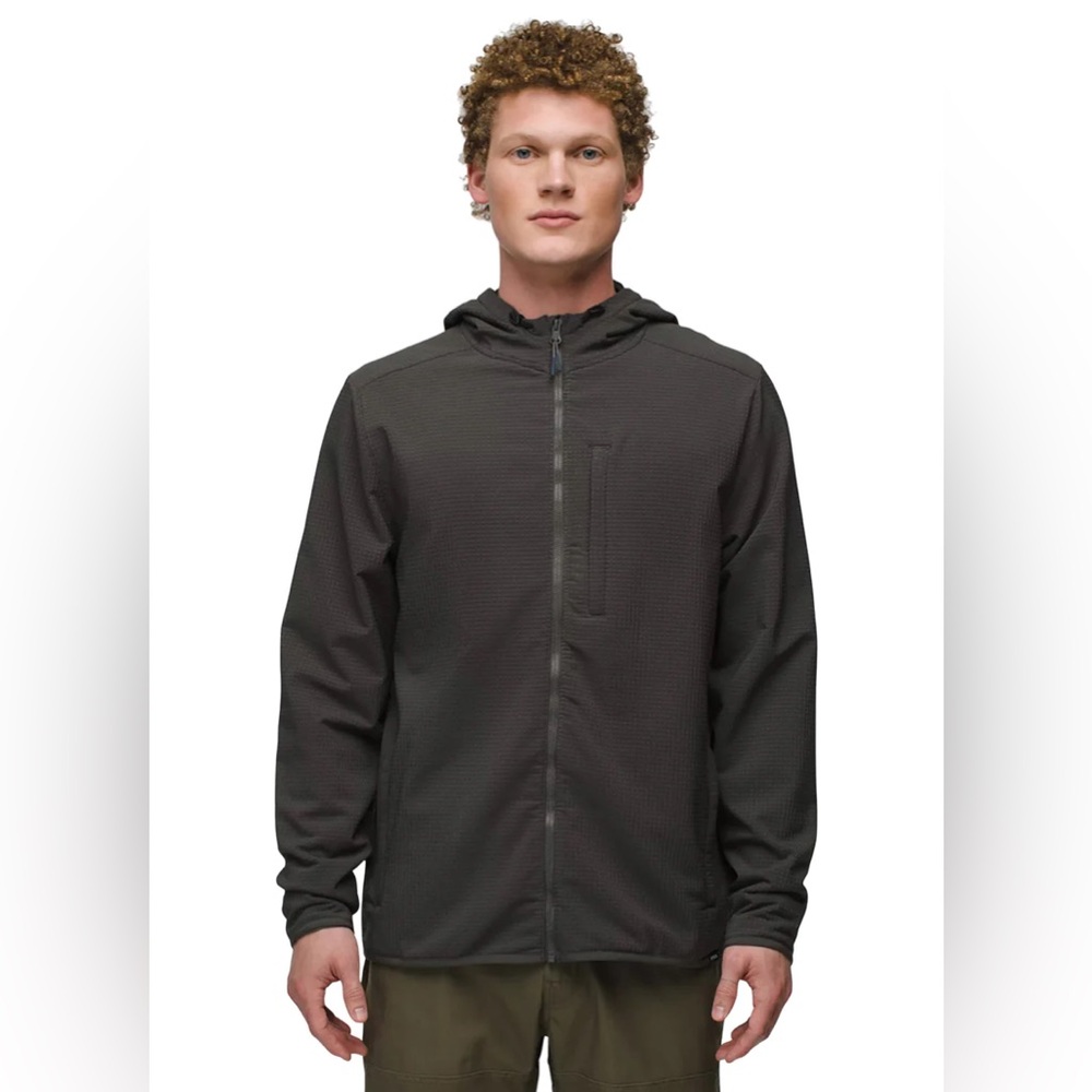 prAna Gridlocked Fleece FZ Hoodie Mens Size M